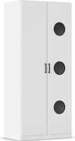 rauch Allrounder Wäscheschrank 2-türig, Farbe Weiß Breite 91 cm