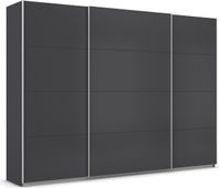 rauch Quadra Kleiderschrank 3-türig, Farbe Grau metallic Breite 315 cm