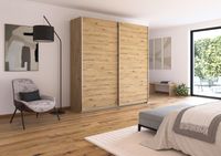 rauch Quadra Kleiderschrank 2-türig, Farbe Eiche Artisan Breite 226 cm