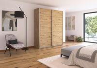 rauch Quadra Kleiderschrank 2-türig, Farbe Eiche Artisan Breite 181 cm