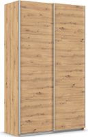 rauch Quadra Kleiderschrank 2-türig, Farbe Eiche Artisan Breite 136 cm