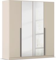 rauch Alba Kleiderschrank 4-türig, mit Spiegel, Farbe Beige Breite 181 cm