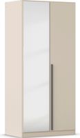 rauch Alba Kleiderschrank 2-türig, mit Spiegel, Farbe Beige Breite 91 cm