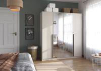 rauch Alba Kleiderschrank 4-türig, mit Spiegel, Farbe Beige Breite 181 cm