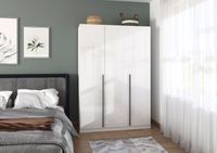 rauch Alba Kleiderschrank, Farbe Hochglanz Weiß/Weiß Breite 136 cm