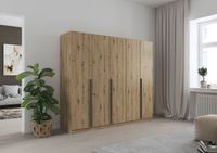 rauch Alba Kleiderschrank 5-türig, Farbe Eiche Artisan Breite 226 cm