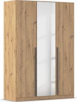 rauch Alba Kleiderschrank 3-türig, mit Spiegel, Farbe Eiche Artisan Breite 136 cm