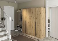 rauch Alba Kleiderschrank 4-türig, Farbe Eiche Artisan Breite 181 cm