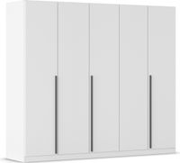 rauch Alba Kleiderschrank 5-türig, Farbe Weiß Breite 226 cm