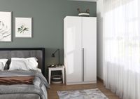 rauch Alba Kleiderschrank 2-türig, Farbe Weiß Breite 91 cm