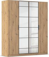 rauch Acero Garderobenschrank 4-türig, mit Grauspiegel, Farbe Eiche Artisan Breite 181 cm