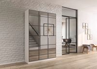 rauch Acero Garderobenschrank 3-türig, mit Grauspiegel, Farbe Weiß Breite 136 cm