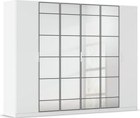 rauch Acero Garderobenschrank 6-türig, mit Grauspiegel, Farbe Weiß Breite 271 cm