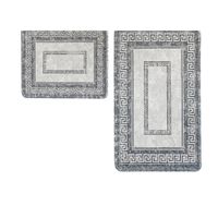 Almina Exclusive Bademattenset 2-teilig – Grau