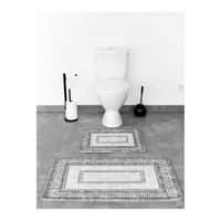 Almina Exclusive Bademattenset 2-teilig – Grau