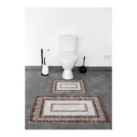 Almina Exclusive 2-teiliges Bademattenset/Braun