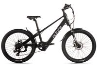ADORE E-Bike für Kinder 24" Alu Kids Citybike KS-240 Heckmotor 45NM / 10,4Ah Pitch Black matt