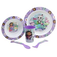 Gabby's Dollhouse Kindergeschirr Set – 5-teilig