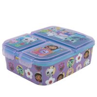 Gabby´s Dollhouse Kinder Brotdose – Lunchbox mit 3 Fächern