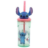 Lilo & Stitch 3D Kinderbecher mit Strohhalm – 360 ml