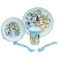 Bluey Kindergeschirr Set 5-teilig – Mikrowellengeeignet