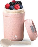 JM Nature 2er Set Müslibecher To Go - 330 ml Pink