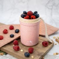 JM Nature 2er Set Müslibecher To Go - 330 ml Pink
