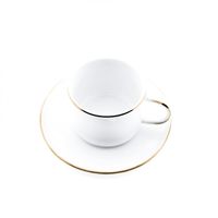 Almina Kaffeetassen Set 12-teilig - 200ml Tasse in Gold