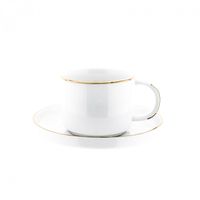 Almina Kaffeetassen Set 12-teilig - 200ml Tasse in Gold