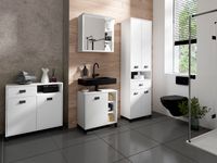 byLIVING Bad-Hochschrank WELLNESS, Breite 54 cm, schwarz