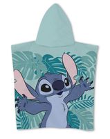 Lilo & Stitch Kinder Badeponcho mit Kapuze aus Polyester 55 x 110 cm