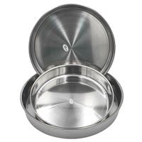 Almina Backofenblech 3er-Set – Edelstahl Backbleche 28/32/36 cm
