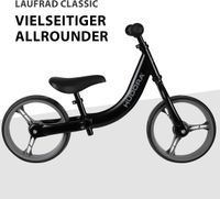 HUDORA Laufrad Classic – Kinderlaufrad 12 Zoll/Schwarz