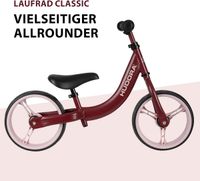 HUDORA Laufrad Classic – Kinderlaufrad 12 Zoll/Bordeaux