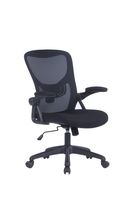FLEX Chefsessel, Kunststoff schwarz, Mesh-Webstoffbezug schwarz