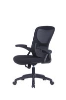 FLEX Chefsessel, Kunststoff schwarz, Mesh-Webstoffbezug schwarz
