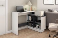byLIVING Schreibtisch BERNI, Breite 102 cm, weiß