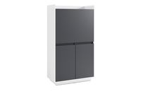 byLIVING Sekretär HANNES, Breite 80 cm, schwarz, weiß