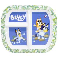 Bluey Kinderteller – Rechteckiger Teller mit 3 Fächern