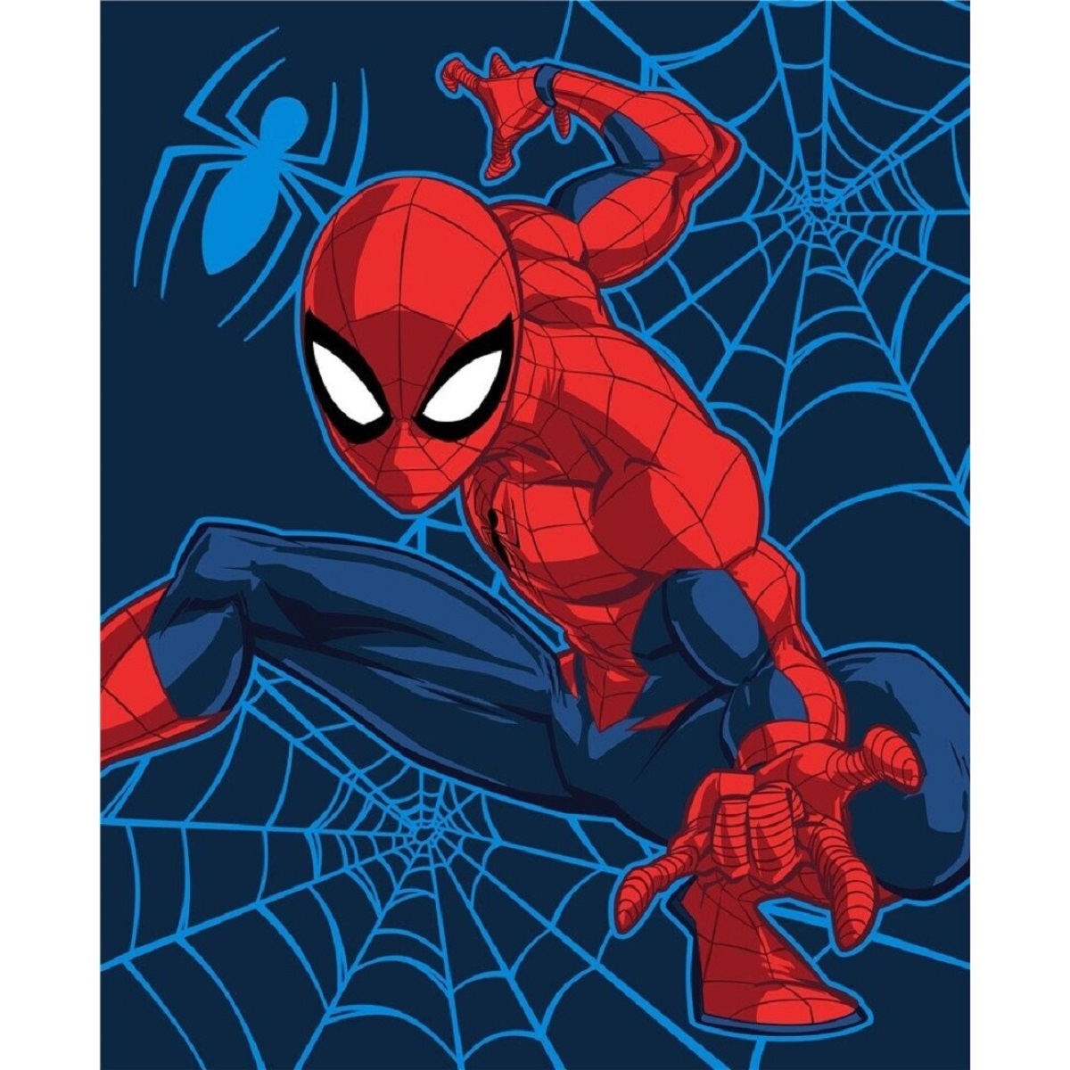 Spiderman Kuscheldecke – Decke Fürs Bett & Sofa, 130x160 Cm