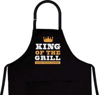 BBQ Schürze für Männer – Schwarz