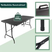 Klapptisch in Holzoptik