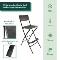 Klappbare Barstühle 2er Set mit Fußstütze