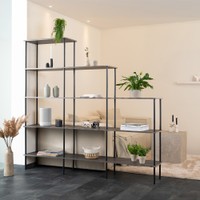 Regal INDU Dark Oak -207 x 35 x 196 cm