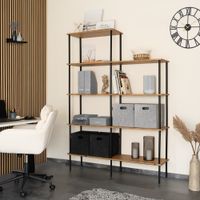 Regal INDU Oiled Oak -140 x 35 x 196 cm