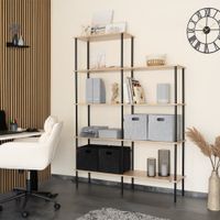 Regal INDU Light Oak -140 x 35 x 196 cm