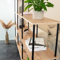 Regal INDU Light Oak -140 x 35 x 110 cm