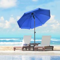 Outsunny Sonnenschirm Ø180cm Terrassenschirm mit UV-Schutz Verstellbarer Neigung