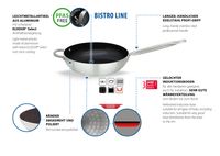 ELO Wok- und Pasta Pfanne mit Gegengriff 28cm "Bistro-Line"