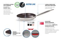 ELO Bratpfanne mit Gegengriff 40cm "Bistro-Line"